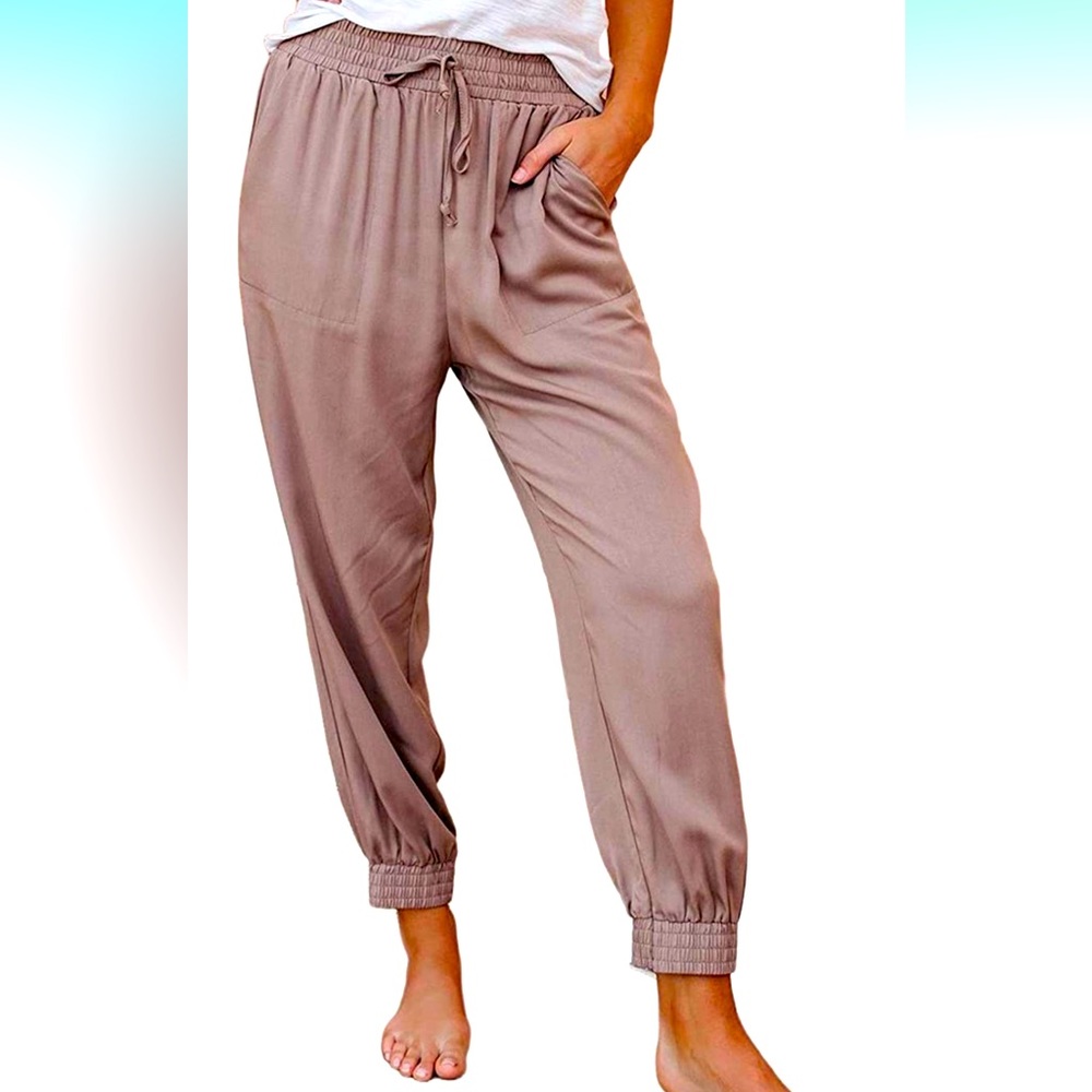 BNWOT Silk looking dress or casual pant with waste band